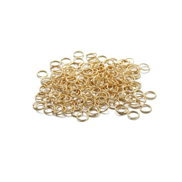 Argollas Doradas 4mm Diámetro