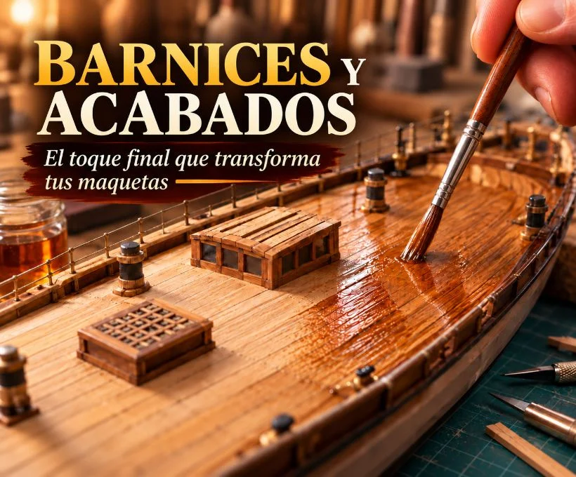 Barnices y Acabados. El toque final que transforma tus maquetas