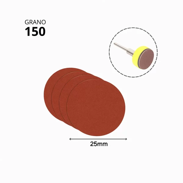 Lija Circular con Velcro Grano 150
