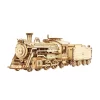 puzzle madera 3d modelo tren a vapor