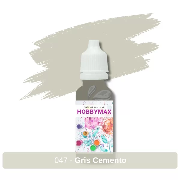 Pintura acrílica gris cemento N47 para modelismo