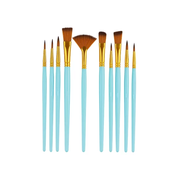 Set 10 Pinceles Distintas Formas