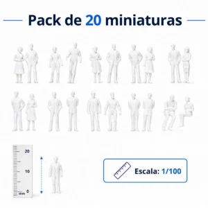 Figuras humanas en miniatura Escala 1 a 100