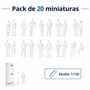 Figuras humanas en miniatura Escala 1 150
