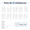 Figuras humanas en miniatura Escala 1 200