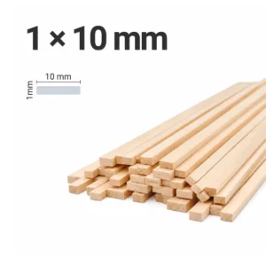 Palo de maqueta rectangular 1x10mm | HOBBYMAX